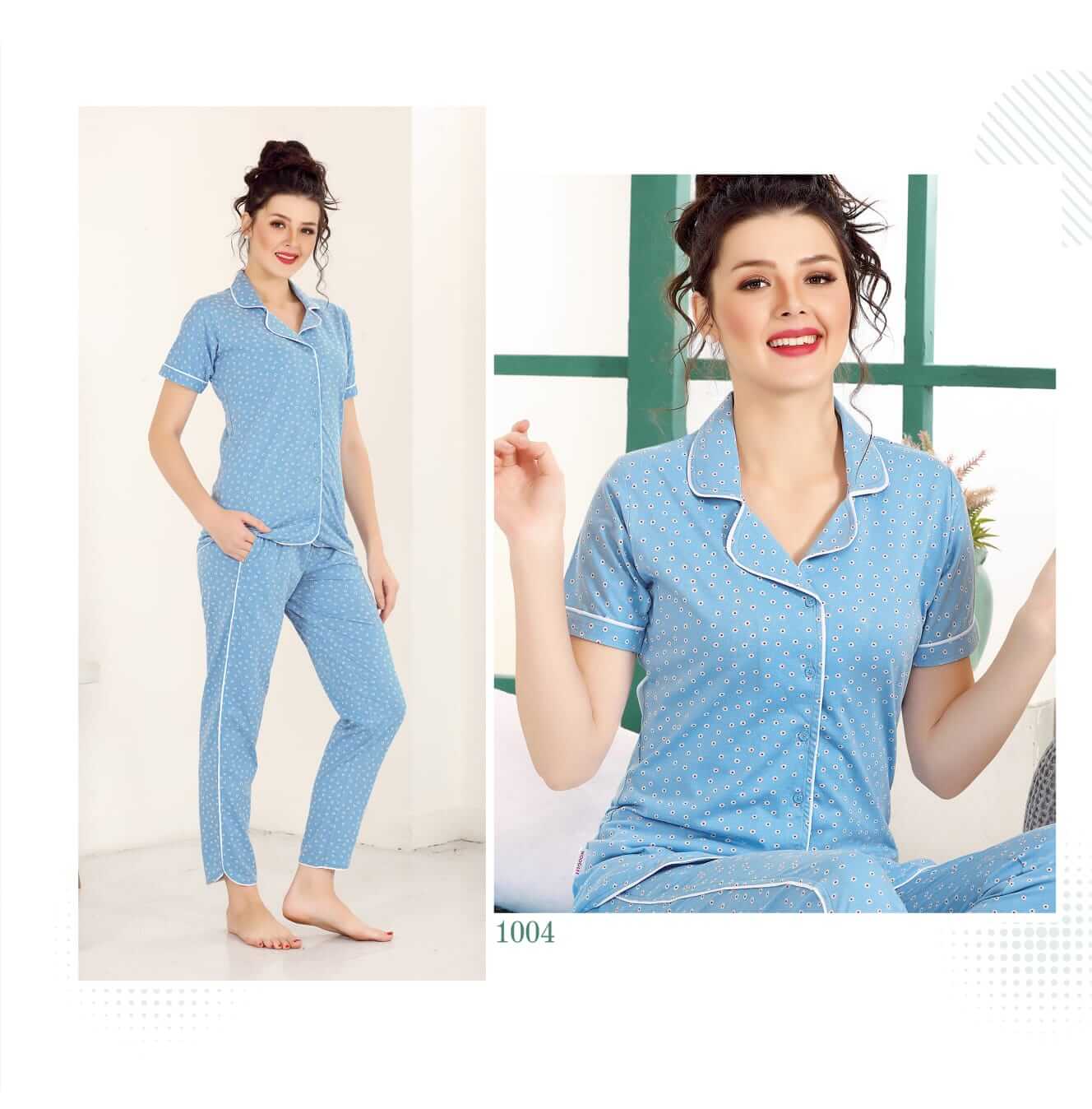 Wooglee Night Out Night Wear Top With Bottom Wholesale Catalog, Buy Full Catalog of Wooglee Night Out Night Wear Top With Bottom At Wholesale Price